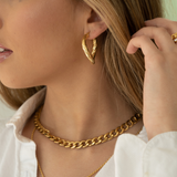 PENDIENTES BRAIDED HOOP GOLD