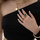 ANILLO GOLDEN ONYX