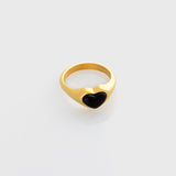 ANILLO BLACK HEART